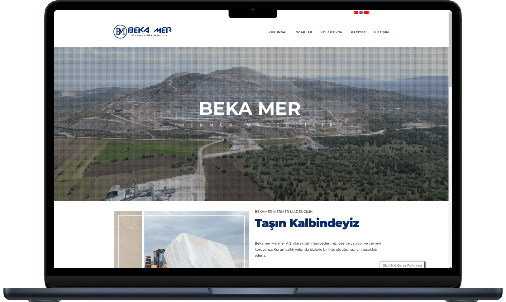 Bekamer mermercilik kurumsal web site tasarım