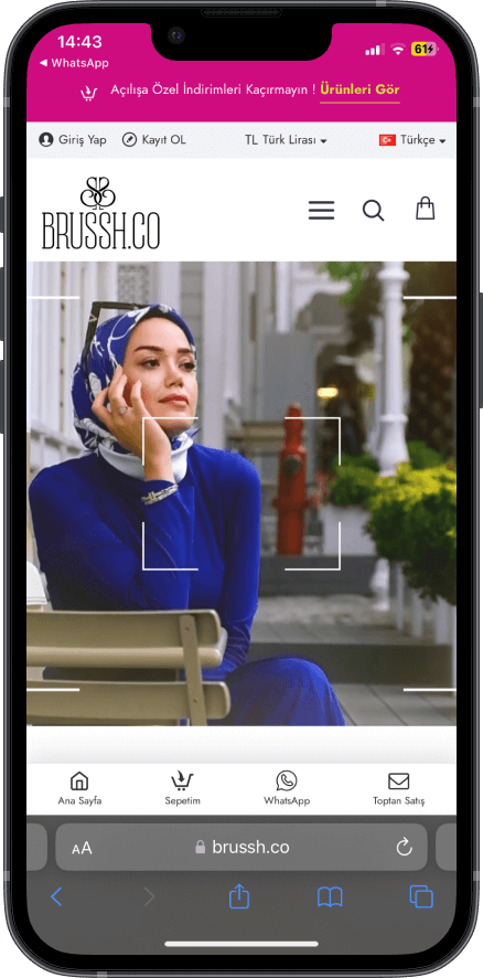 brusshco e-ticaret web sitesi
